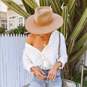 New Lack of color Teak Rancher Hat